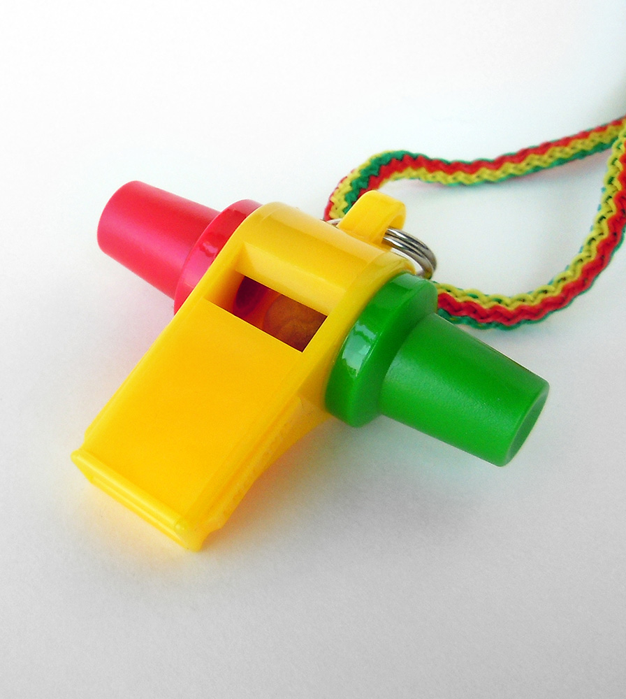 The Acme Multi-Color Mardi Gras Samba Carnival Whistle #475