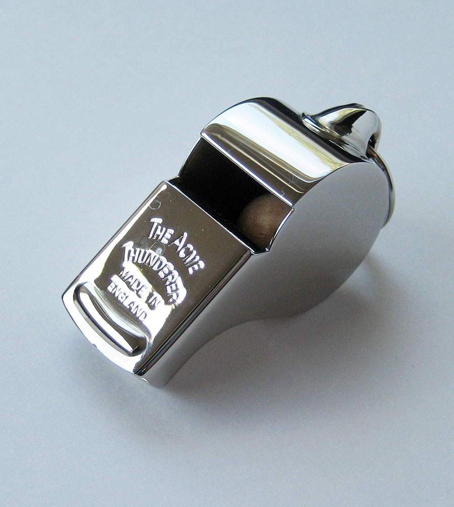 Acme Thunderer (Referee/Coach) Whistle 58 Square Mouthpiece Nickel Plated