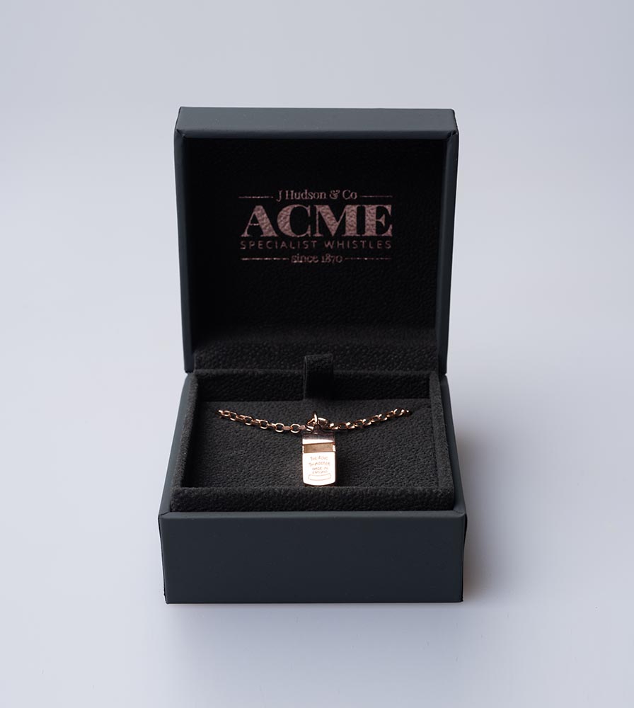 Acme Miniature Whistle Necklace - Rose Gold