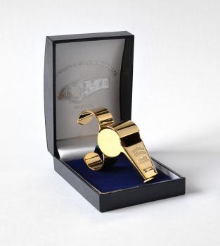 Acme Thunderer with Finger Grip (58.5) Whistle Large 477/58.5 (gold plated)