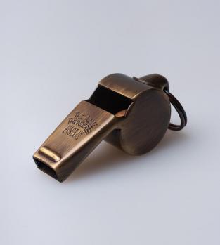 24Ct Gold Plated Acme Thunderer 60.5 Professional Football Rugby Referee Whistle