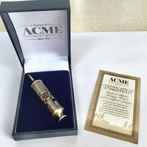 Acme Metropolitan (Bobby) PEACE Whistle 15PW Antique Brass